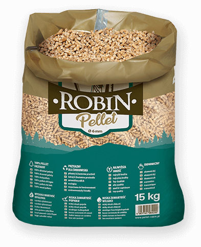 worek pelletu opałowego Robin do kupienia w Nowym Korczynie lub sklepie internetowym
